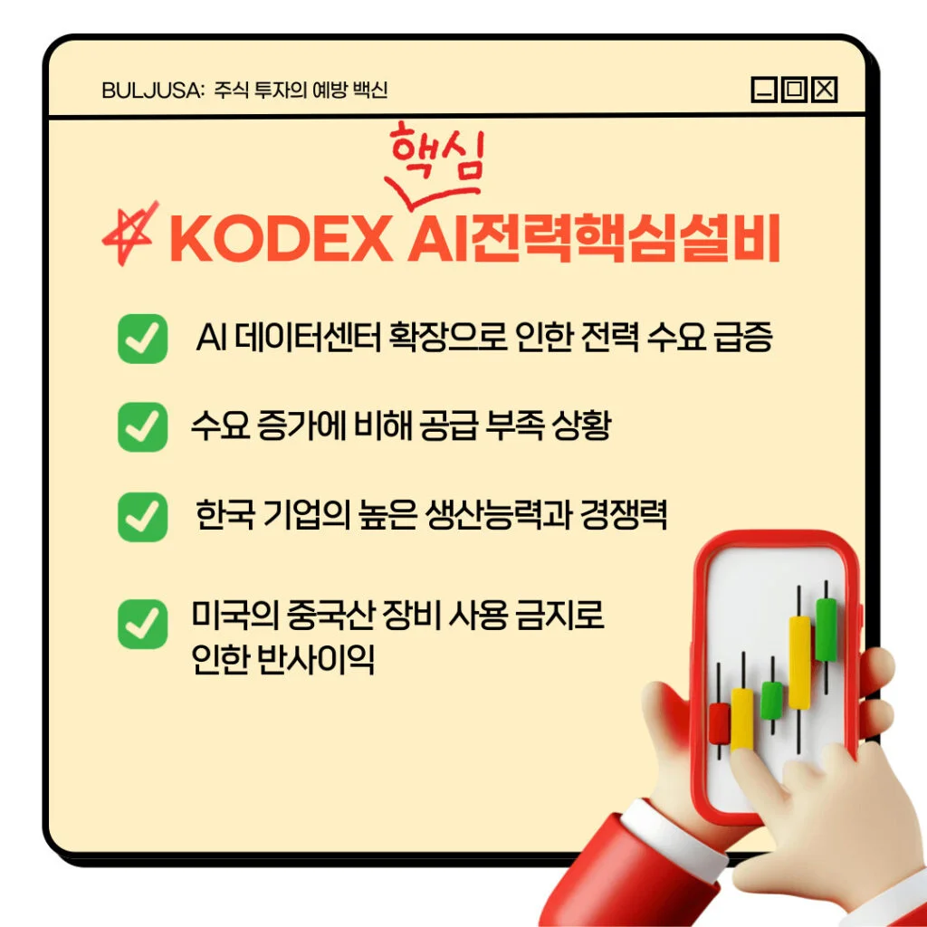 국내 AI관련주 KODEX AI전력핵심설비 ETF